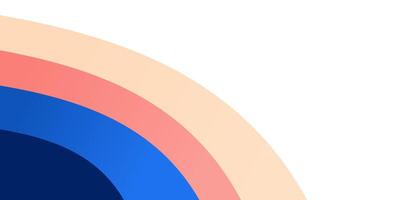 abstract colorful corner wave background vector