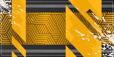 futuristic geometric background with grunge vector