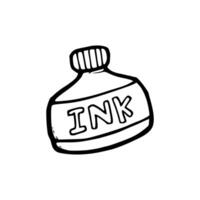 hand drawn of ink icon vector