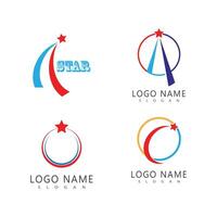 Star logo template element symbol design vector