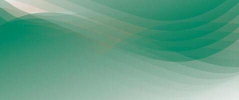 A green background with waves and a white background vector