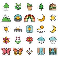 environment and ecology icon set vector