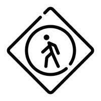 Zebra Cross Sign vector