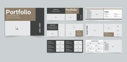 Portfolio landscape layout design Architecture portfolio real estate portfolio vector