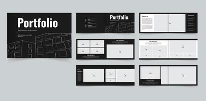 Professional Architecture and interior portfolio or project portfolio design landscape vector