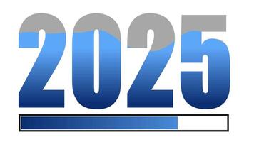 2025 animation with loading progress bar video