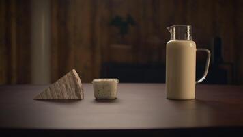 A beautiful Cheese and Milk Still Life designed to captivate the senses and invite enjoyment video