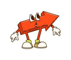 maravilloso matemáticas geométrico flecha figura personaje vector