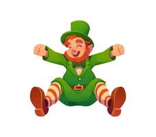 Leprechaun cartoon character for Irish Patrick day vector