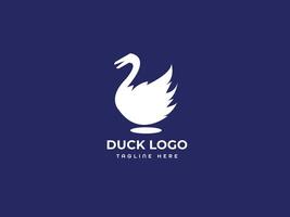Modern and clean duck logo vector