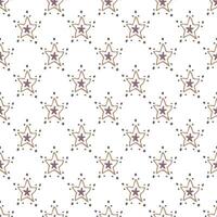 Seamless pattern with cute stars doodle for decorative print, wrapping paper, greeting cards, wallpaper and fabric vector