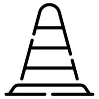 Traffic cone icon for web, app, infographic, etc vector