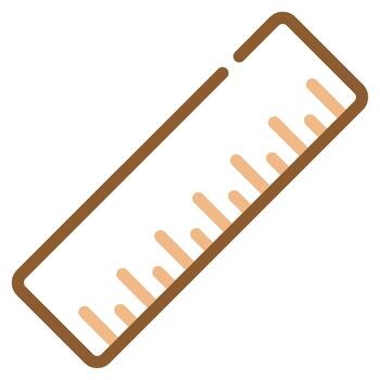 Ruler icon for web, app, infographic, etc vector