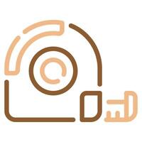 Tape measure icon for web, app, infographic, etc vector