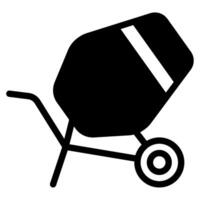 Cement mixer icon for web, app, infographic, etc vector