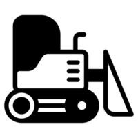 Bulldozer icon for web, app, infographic, etc vector