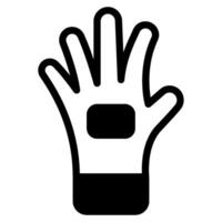Safety gloves icon for web, app, infographic, etc vector