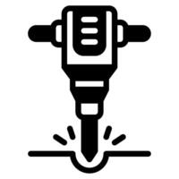 Jackhammer icon for web, app, infographic, etc vector