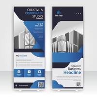 Banners displaying architectural concepts and strategic decision-making in a modern business environment vector
