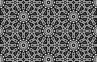 Black and white pattern with a star design vector