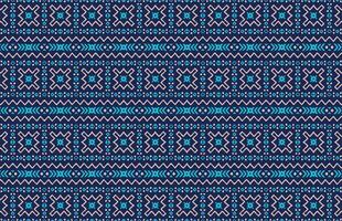 Blue and black pattern with geometric shapes vector