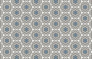 Abstract hexagonal and stars wallpaper, tile, fabric design pattern vector