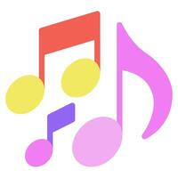 música Nota icono para web, aplicación, infografía, etc vector