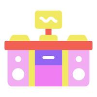 DJ Booth icon for web, app, infographic, etc vector