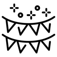 Festival Flag icon for web, app, infographic, etc vector