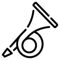 Trumpet icon for web, app, infographic, etc vector