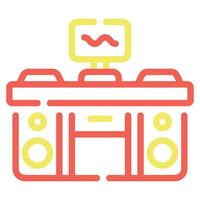 DJ Booth icon for web, app, infographic, etc vector