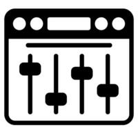 Mixer icon for web, app, infographic, etc vector