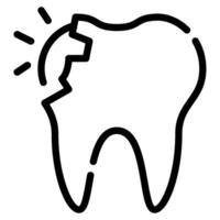 Tooth Decay icon for web, app, infographic, etc vector