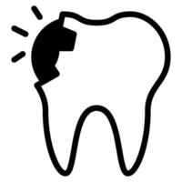 Tooth Decay icon for web, app, infographic, etc vector