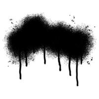 Spray Paint Abstract Elements isolated on White Background. Grunge graffiti painted borders and shapes. vector