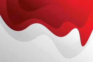 red white wave modern soft and clean background template vector