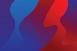 abstract wave blue red color gradient background template design vector