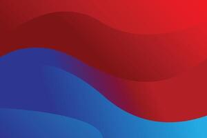 wave modern abstract blue red color gradient background template design vector