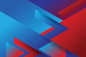 modern abstract blue red triangles background template design vector