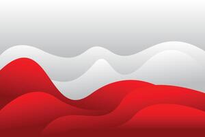 red wave modern soft and clean background template vector