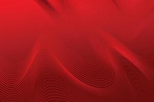 red wave lines modern soft and clean background template vector