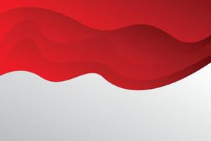 red white wave soft and clean background template vector