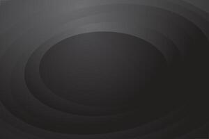 Black circle oval abstract background design with dark graphic template vector