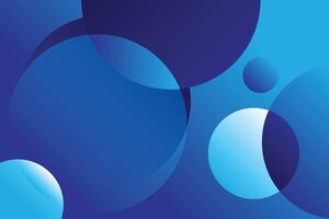 Abstract round circle light and dark blue color gradient background. vector