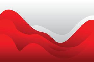 Abstract red wave modern soft and clean background template vector