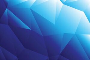 Abstract polygons light and dark blue color gradient background vector
