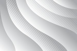 Abstract gradient white and gray modern soft and clean background template vector