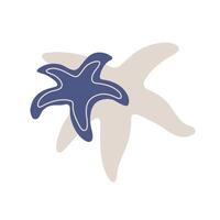 Hand drawn illustration of group of starfish for summer and beach themed designs vector