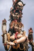 Multi-Headed Ogoh-ogoh is Symbolize Malevolent Spirits For the Balinese Hindu New Year or Nyepi photo