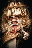 Portrait Ogoh-ogoh Sampian Mas is Symbolize Malevolent Spirits For the Balinese Hindu New Year or Nyepi photo